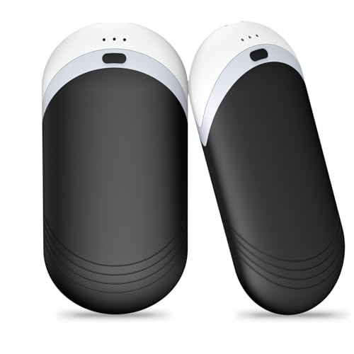 Hand Warmers Rechargeable [Double-Sided Heating] [Equipped with Heat-conducting Silicone][Comfortable] for Skiing Golf Hunting Hiking Outdoor Camping