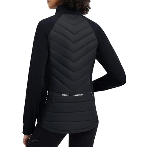 baleaf Women's Cycling Puffer Jacket Winter Warm Lightweight Insulated Hiking Jackets Zip Pockets Running Skiing