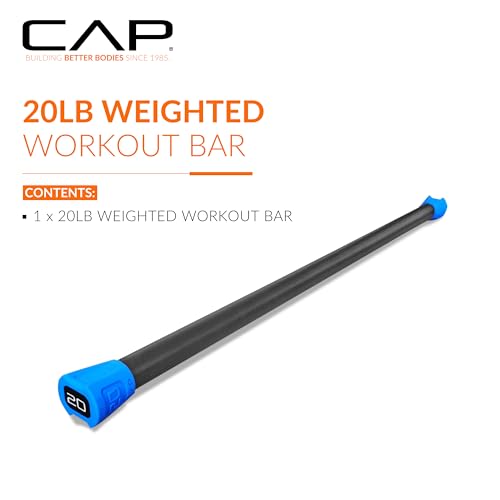 Weighted Body Bar 20 LB Fitness Equipment for Strength and Balance