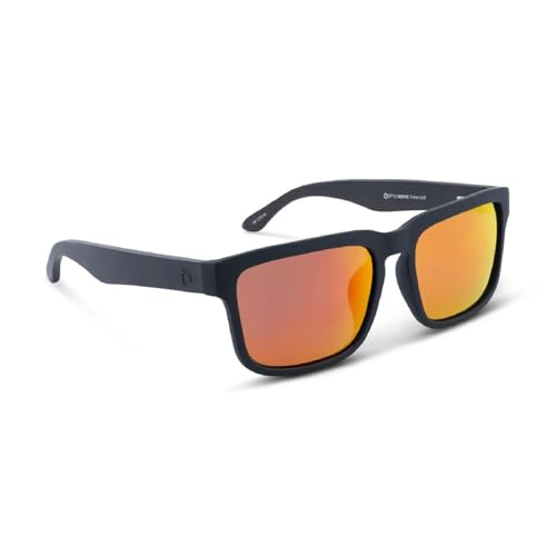 Optic Nerve Mashup Polarized Sport Sunglasses Matte Black Wood Gray Lens