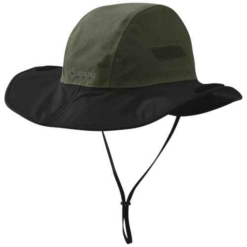 Outdoor Research Unisex Seattle Rain Hat, Fatigue/Black, L