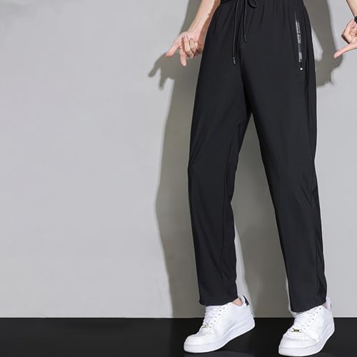 Women's Stretch Active Pants Large Black Breathable Sports Travel Trousers