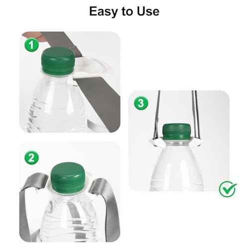 4 Pack Water Bottle Holder Lanyard, Adjustable Beverages Shoulder Strap for most 16.9 fl oz Bottles