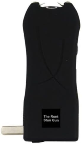 Runt 20 Million Volt Rechargeable BLACK Self Defense Hand Stun Gun with Holster