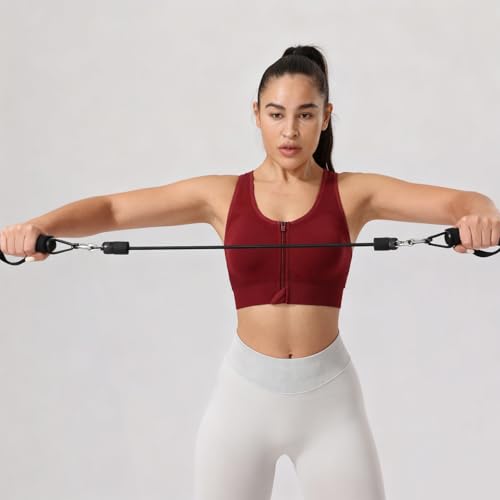 XX-Large Green Wine Support Women Seamless Sports Bra - Front Closure
