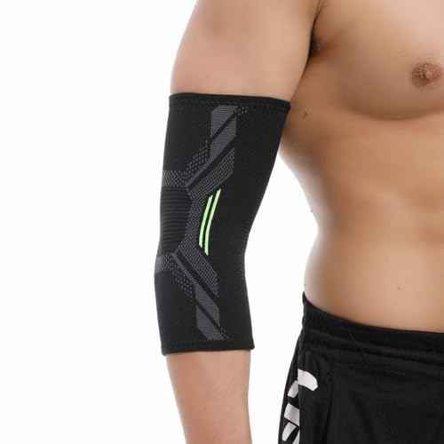 Elbow Brace Support for Tendonitis & Joint Pain Relief - Perfect for Weightlifting, Tennis, Volleyball, Rugby, & Basketball - Breathable, Durable, & Comfortable (1 PCS M Size)