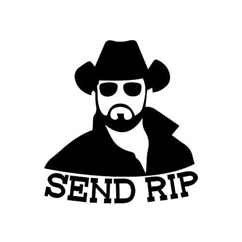Send Rip Vinyl Decal Sticker for Cars Walls Laptops 5.5 Inch Black