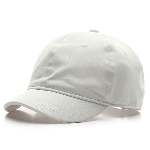 Short Brim Unconstructed Soft Cotton Plain Baseball Cap Adjustable Washed Low Profile Dad Hat for Men Women