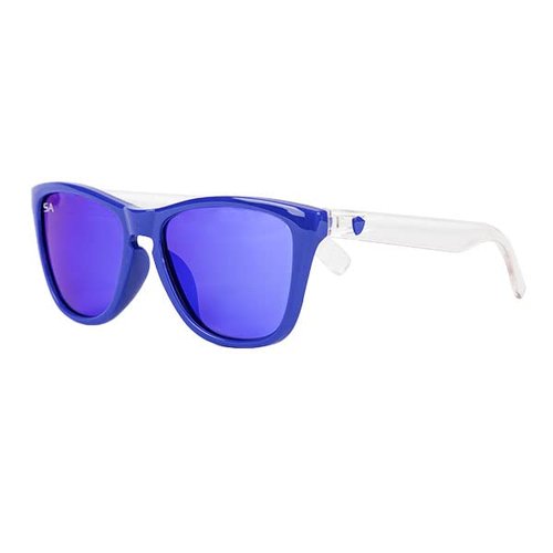S A Company BOCA Sunglasses For Men & Women | Fully Polarized 100% UV Protection (Blue/Clear)