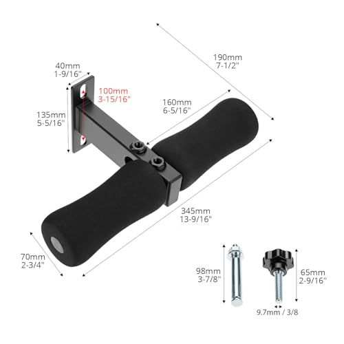 Wall Mounted Sit-Up Exercise Bar for Abdominal Workout - Steel & Foam Support