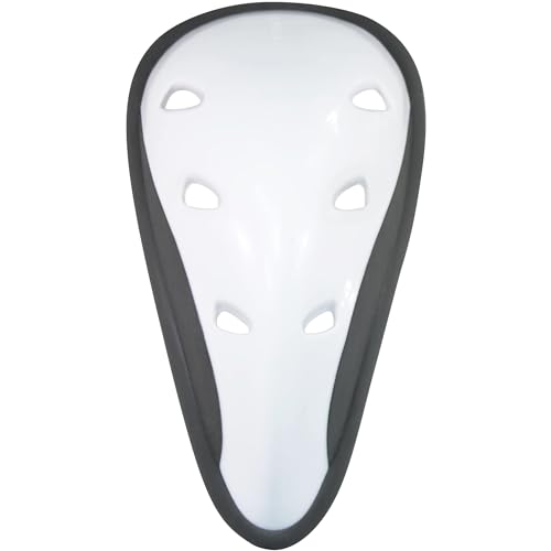 Youth Baseball Athletic Cup Protector Medium Hard Shell White - Boys Men Sports Gear