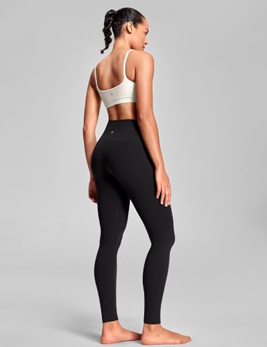 HeyNuts Luxuriously Soft Yoga Pro Leggings 28 Inches - Medium Black - Variation of Yoga Pro 2.0