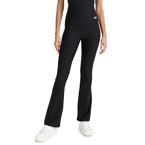 Lacoste Women's Ribbed Flare Pants