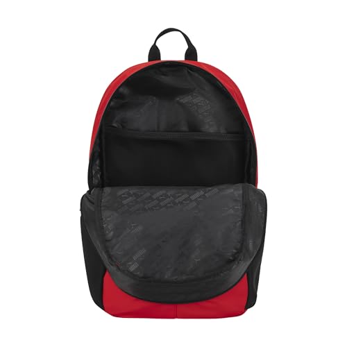 PUMA Women's Poppy Backpack in Memory Cloth with Laptop Sleeve & Water Bottle Pocket - Red