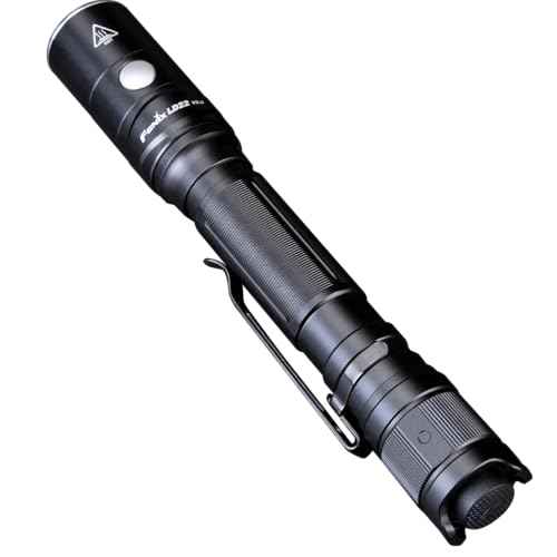 Fenix LD22 v2.0 AA Flashlight, 800 Lumen Rechargeable Penlight for EDC, Compatible with 2X AA Batteries with LumenTac Battery Organizer