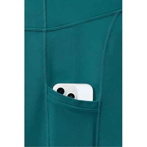 Fabletics Women's On-The-Go PowerHold High-Waisted Legging, Maximum Compression, Flattering, XXL/Regular | 27, Green Abyss