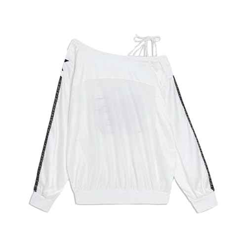 Aelfric Eden Off The Shoulder Lace Embroidery Sweatshirt Long Sleeve Y2K jersey Sweatshirts Oversized Baggy Pullover Top