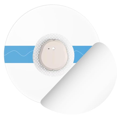 G7 Over Patches Waterproof - 55 Pack Adhesive Patches for G7£¦Stelo-Transparent Sensor Cover for Continuous Glucose Monitor,Without Hole On The Center-HECHUAN