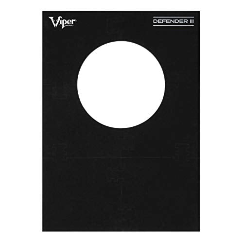 Viper Defender III Extended Length Dartboard Surround Wall Protector, Fits 17.75" and 18" Bristle Dartboards, Compression-Fit Easy Mounting, 45" H x 32" W x 1" Thickness