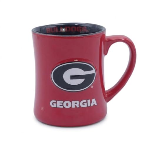 Georgia Bulldogs 16oz Relief Ceramic Mug with Official Logo - Variation of Georgia
