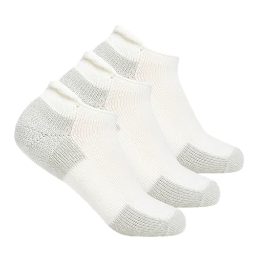 Thorlos J Max Cushion Running Socks - White 3 Pairs Medium
