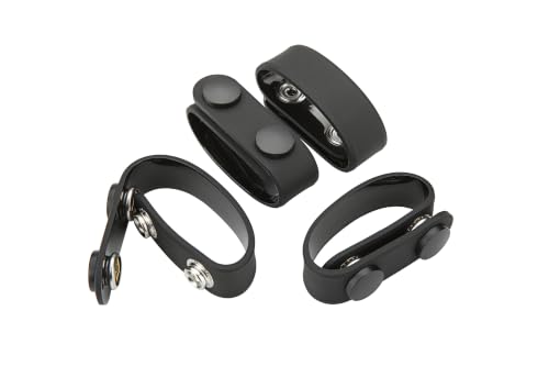 4PCS Duty Belt Keepers for 2¼-Inch Belts Silicon Double Snaps