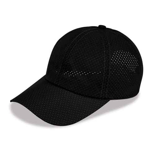 Unisex Quick Drying Baseball Cap, Mesh Cooling Hat, Ultra Lightweight Sun Hat for Men and Women Outdoor Sports Running Hat