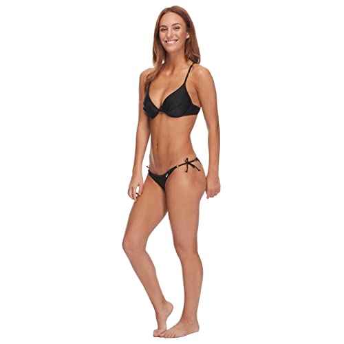 Body Glove Women's Smoothies Brasilia Solid Tie Side Cheeky Bikini
