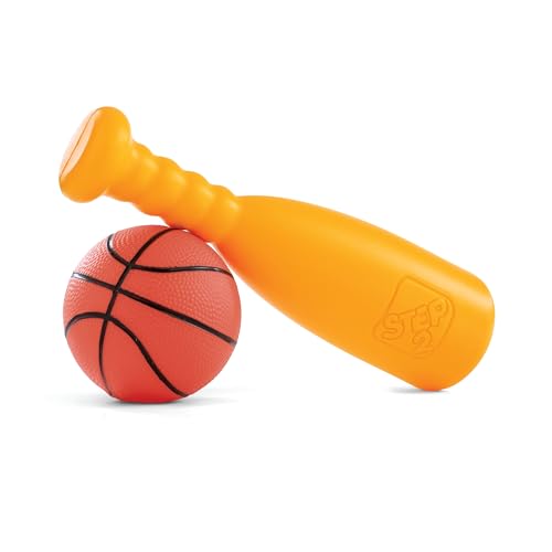Step2 Sports-Tastic Activity Center, Toddler Sports Playset, Indoor/Outdoor Slide, Play Gym Includes Bat & Balls, Made of Durable Plastic, For Toddlers 1+ Years Old