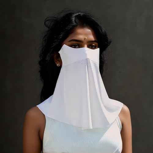 Traceless Sunscreen Mask£¬Summer Thin Breathable UV Face Protection Sun Mask£¬Face Cover with Ear Loops Scarf for Women