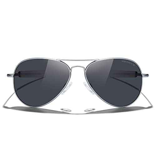 MERRY'S Classic Aviator Military Polarized Sunglasses for Men or Women S8562