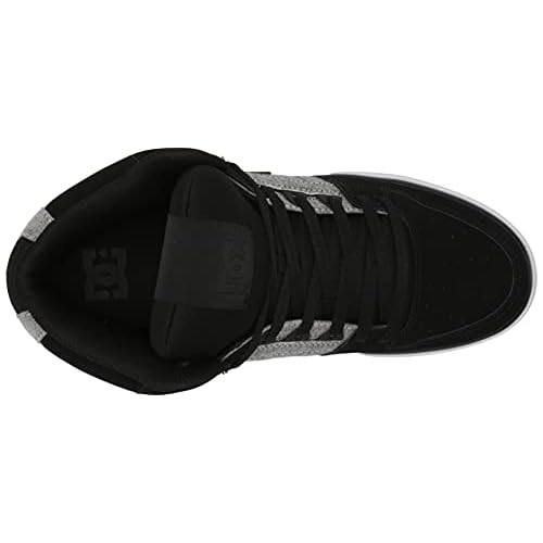 DC Men's Pure High Top Wc Skate Shoes Casual Sneakers, Black/Battleship/Armor, 6