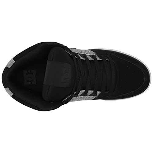 DC Men's Pure High Top Wc Skate Shoes Casual Sneakers, Black/Battleship/Armor, 13