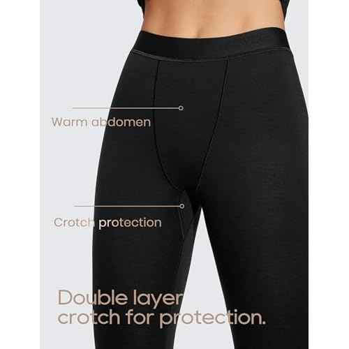 CRZ YOGA Soft Thermal Underwear Sets for Women Lightweight Long Johns Base Layer Pajamas Warm Top Bottom