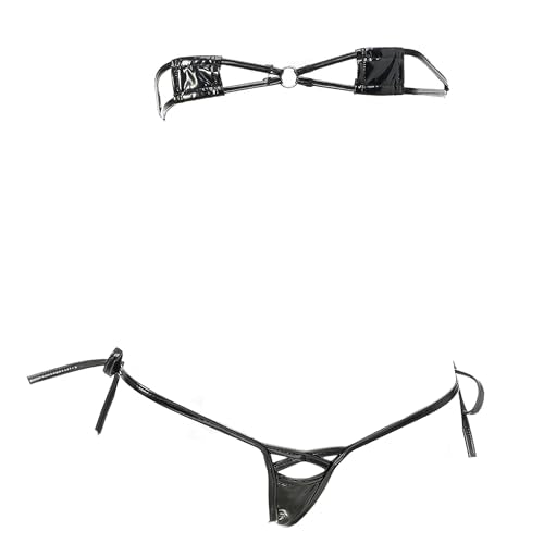 JasmyGirls Goth Micro Bikini String Mini Bathing Suit Tiny Thong Swimsuit Swimwear