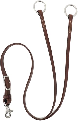 Western Leather Horse Training Fork with Girth Attachment 1x28 Inches