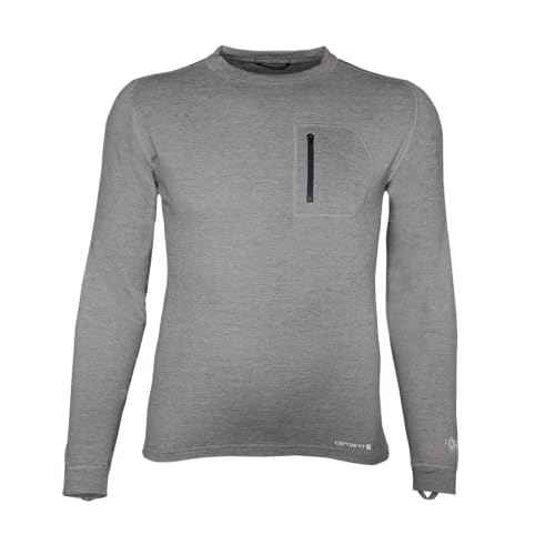 Carhartt Men's MBL110 Base Force¢ç Heavyweight Base Layer Crew - Large Tall - Shadow Heather