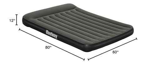 Bestway Tritech Air Mattress Queen 12” with Built-in Battery Pump