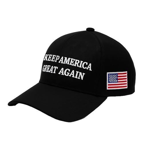 Keep America Great Again MAGA Baseball Cap for Men & Women Unisex - Adjustable Dad Hat Embroidered USA Flag