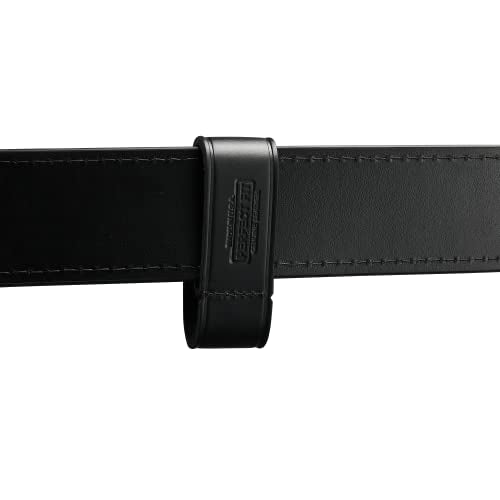 Black Leather Handcuff Strap with Safety Snap for Duty Belts
