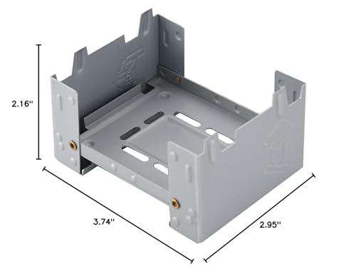 Folding Pocket Stove, 95 x 75mm Solid Mini Alcohol Stove Outdoor Folding Portable Pocket for Picnic BBQ Camp Hiking Wood Burning Camp