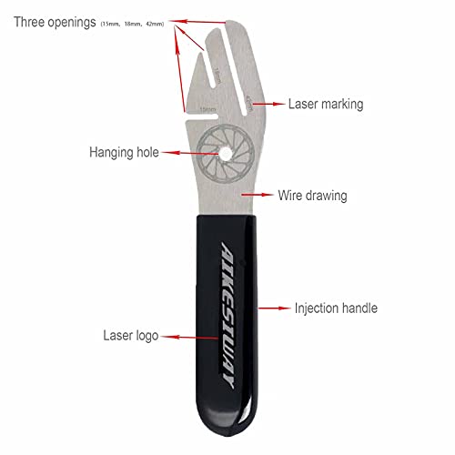 Bike Disc Brake Rotor Truing Fork Alignment Tool Set - 1 Wrench & 2 Regulators