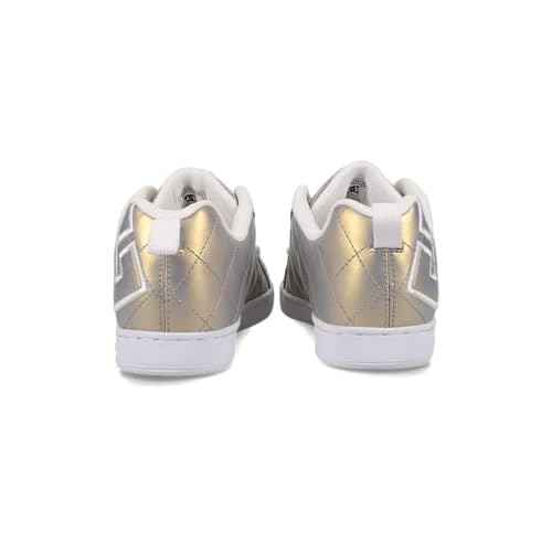 DC Shoes Women's Court Graffik Sneaker, LT. Gold, 5