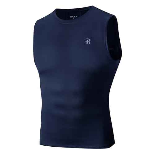 Runhit Sleeveless Compression Shirt Men Athletic Base Layer Shirts
