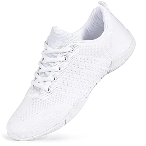 White Cheer Shoes for Women and Youth - Cheerleading Sneakers - 7 / White