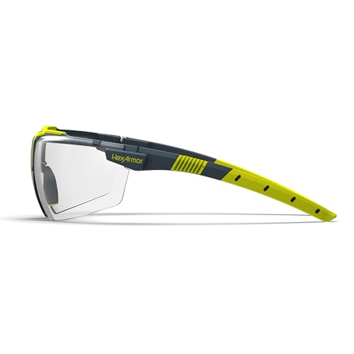 HexArmor VS300 Safety Glasses with Adjustable Side Arms Z87+ - Clear, Anti Fog & Scratch Resistant - Unisex