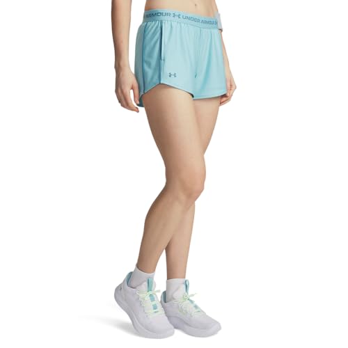 Under Armour Women's Tech Play Up Shorts - Small / Blue Haze / Boundless Blue