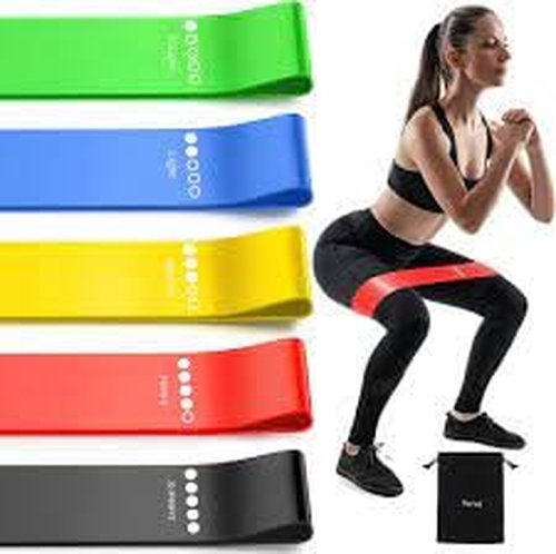 Rattygan Style Resistance Exercise Loop Bands Set with Instruction Manual and Carry Bag