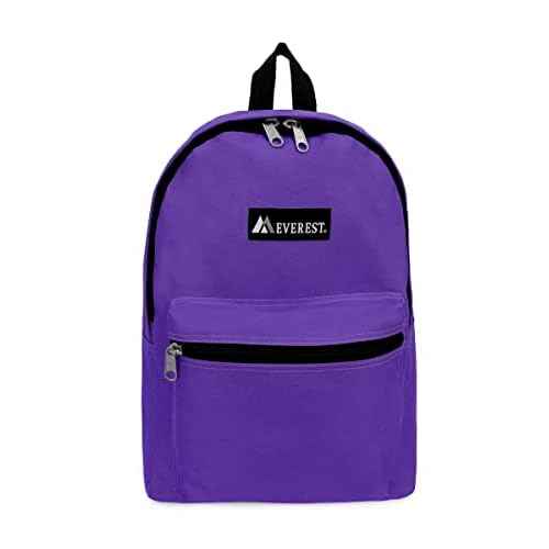 Everest Basic Backpack, Dark Purple, One Size