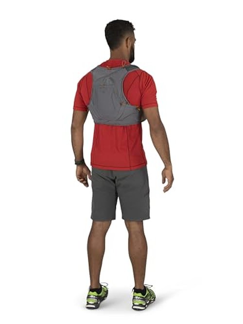 Osprey Duro 6L Men's Running Hydration Vest with Hydraulics Reservoir, Phantom Grey/Toffee Orange, Large